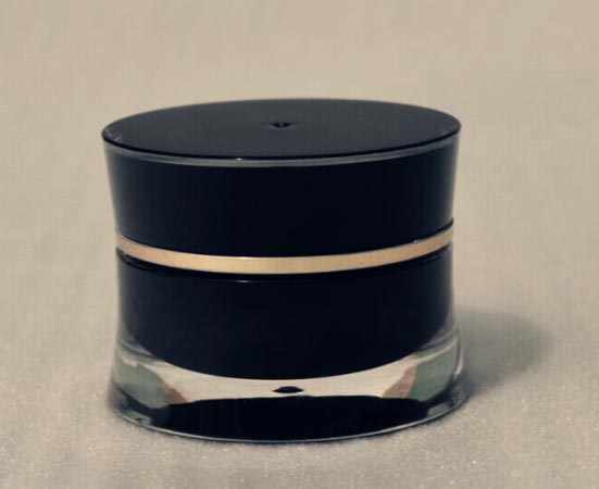 wholesale 10ml ACRYLIC black slim waist cream jar , cosmetic container 10g cream jar , empty 10g Cosmetic Packaging