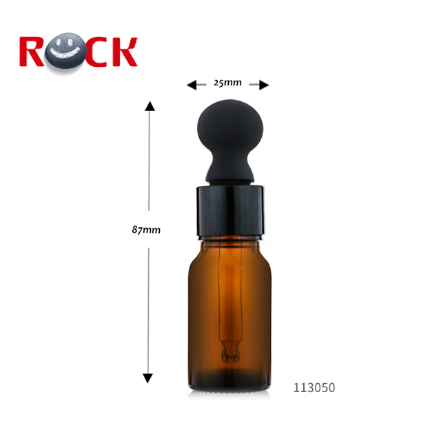 wholesale 10ml amber glass essential bottle with dropper