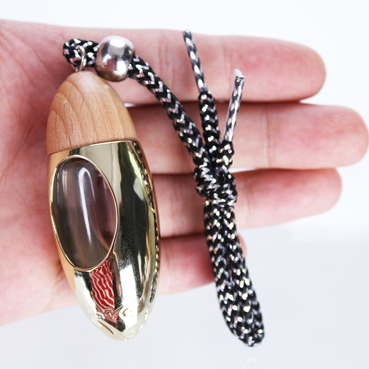 wholesale 10ml car perfume bottle hanging essential oil Air freshener car diffuser and wood cap