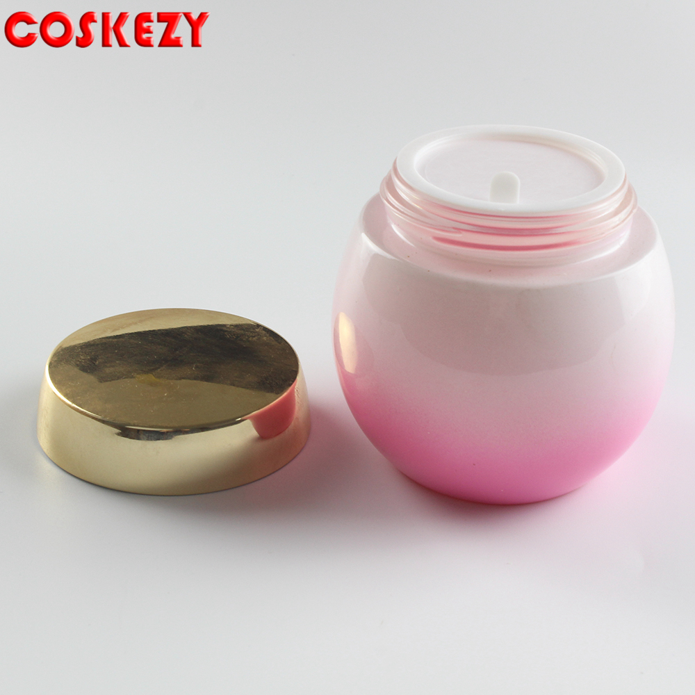 wholesale 120g empty glass jar glass mask body jar with silver or golden lid