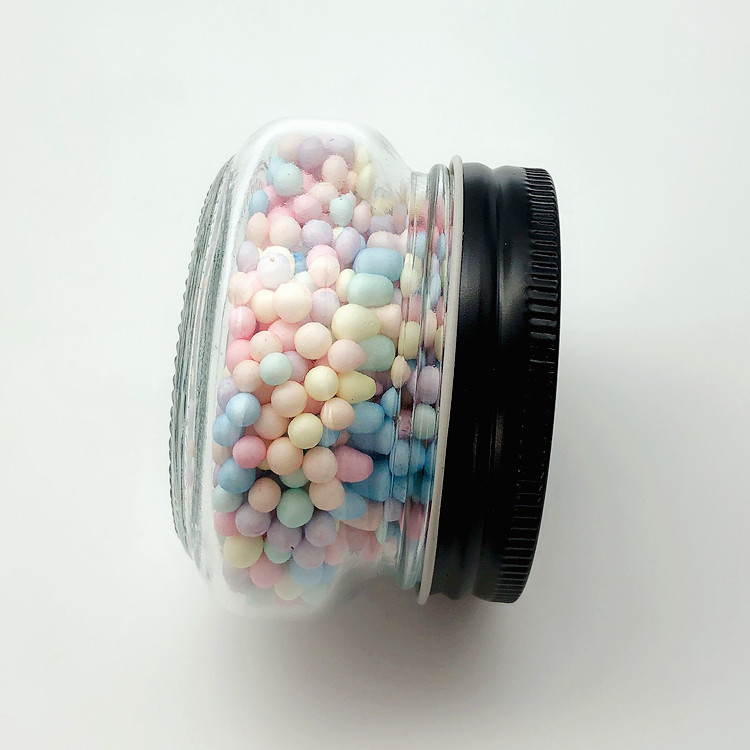 wholesale 120ml small round glass storage jar for caviar with screw lid