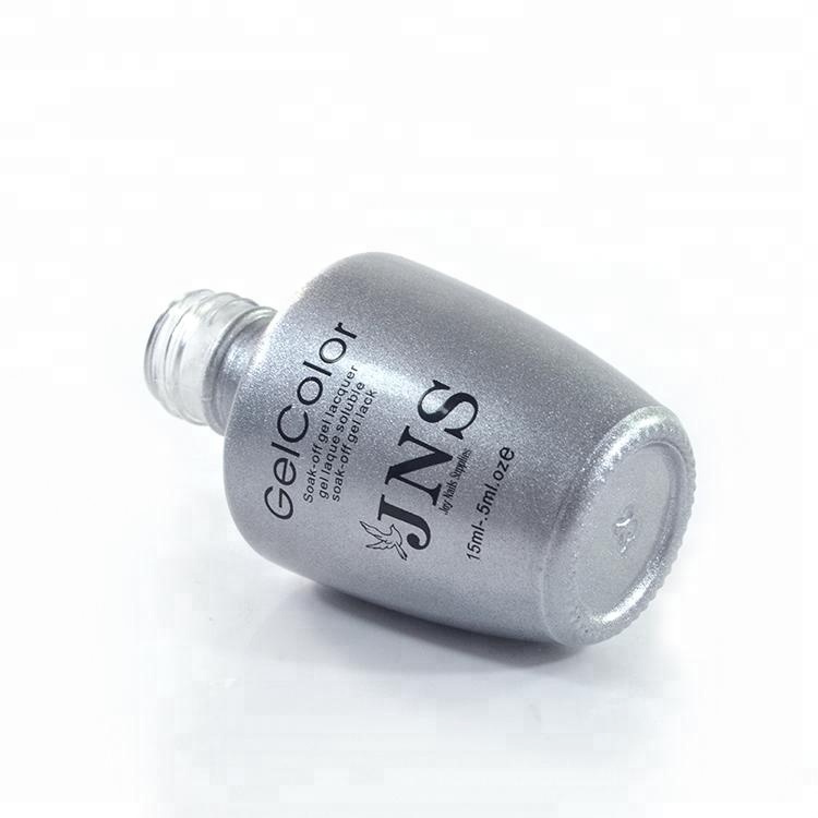 wholesale 13ml 14ml empty shaped matte black glass gel polish bottle