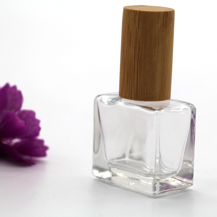 wholesale 13ml empty square screw cap glass nail polish bottle