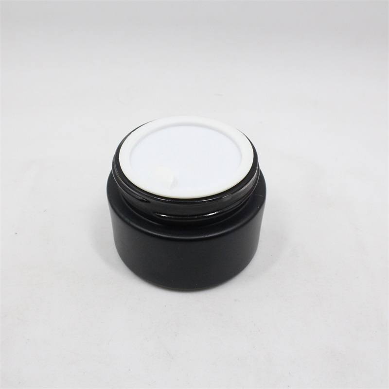 wholesale 15g 20g 30g empty frosted cosmetics cream glass jars with aluminum lid