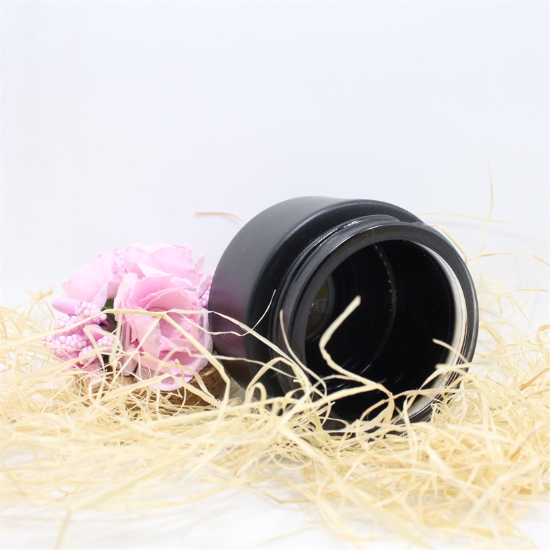 wholesale 15g 20g 30g empty frosted cosmetics cream glass jars with aluminum lid