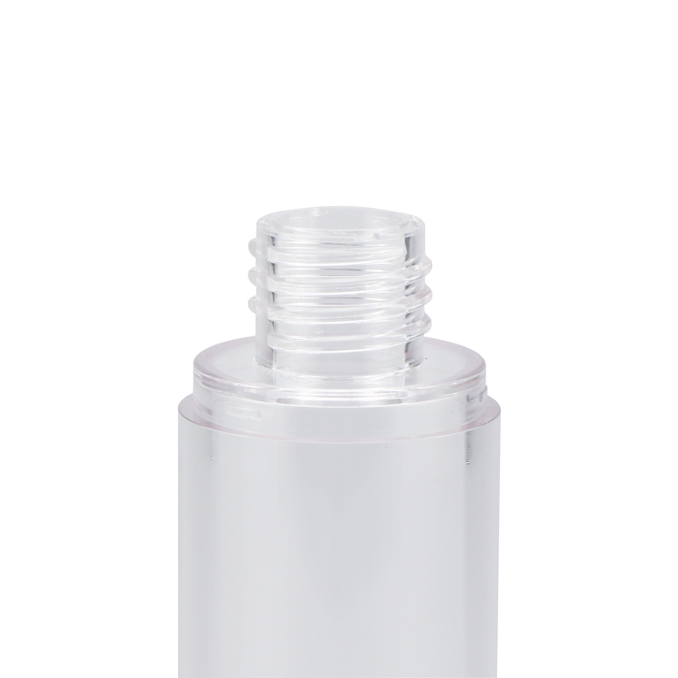 wholesale 15ml empty frosted airless pump bottle cosmetic plastic syringe airless bottle