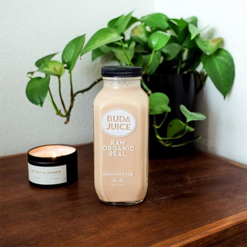wholesale 16oz french square glass juice bottle