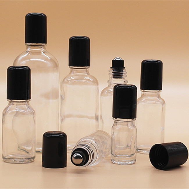 wholesale 18mm black steel ball for essential oil,black Stainless Steel Roller Ball with black cap for essential oil