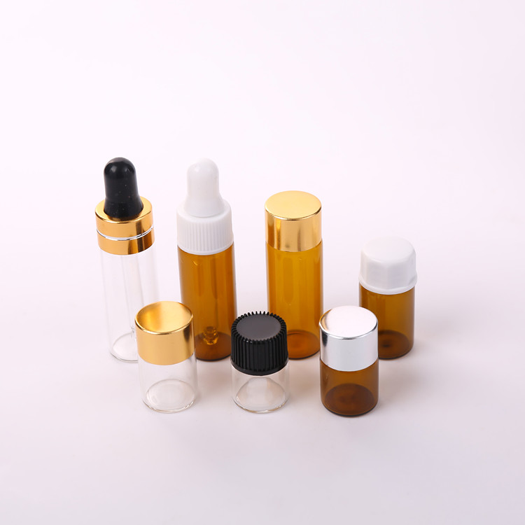 wholesale 1ml 2ml 3ml 5ml 10ml tubular made small perfume atomizer dram glass vials with dropper