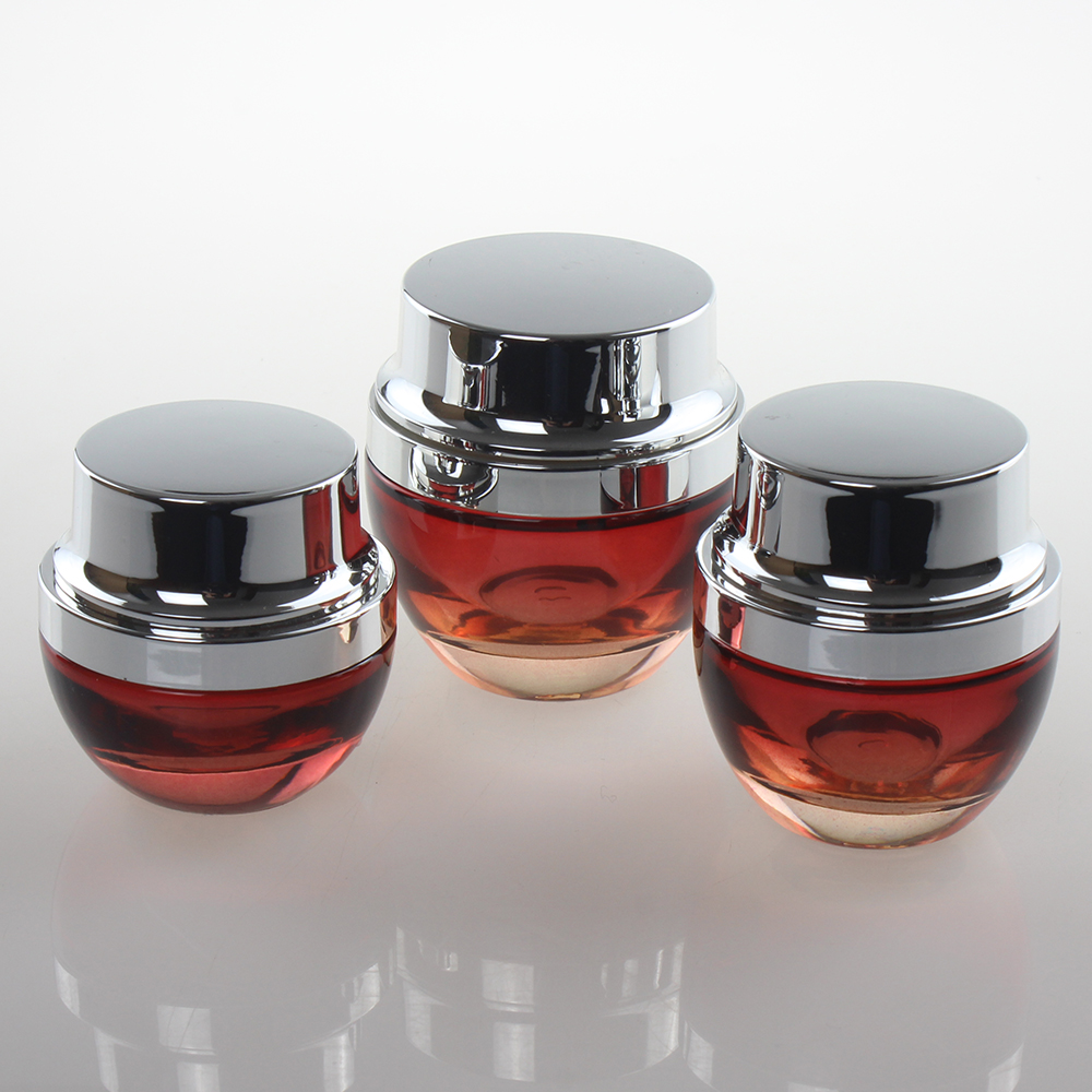 wholesale 1ounce glass bottle packaging for facial cream, 30ml empty red coated mason jar wholesale suppliers