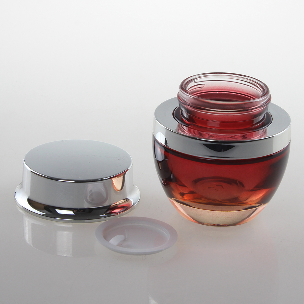 wholesale 1ounce glass bottle packaging for facial cream, 30ml empty red coated mason jar wholesale suppliers