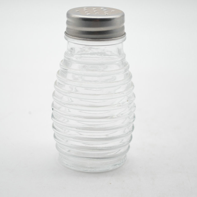 wholesale 2.5oz small spice shaker 75ml square salt glass jar with stainless lid
