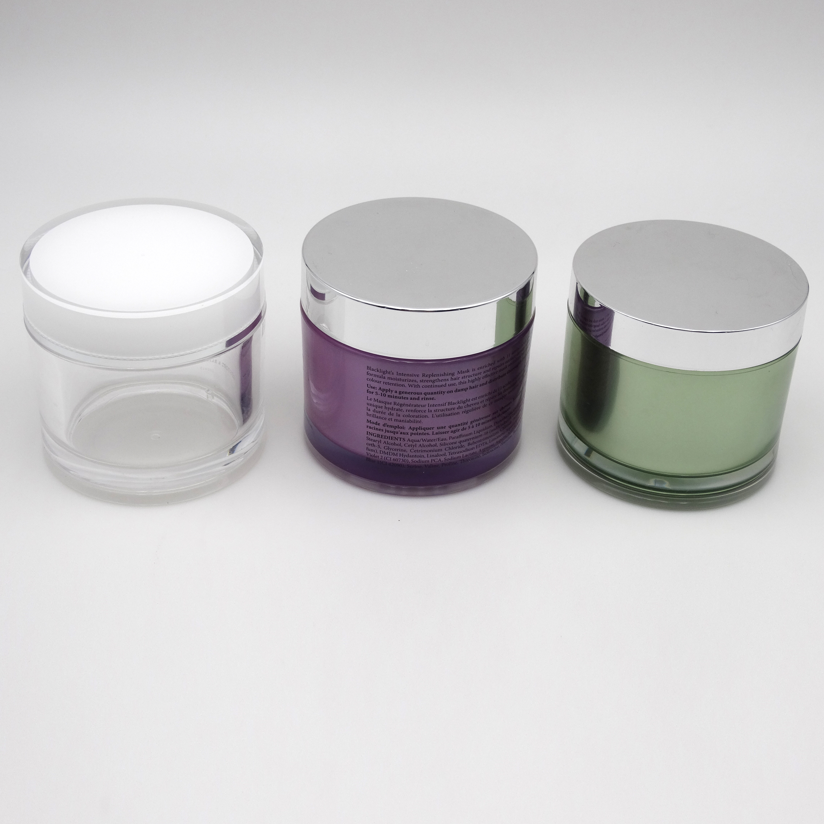 wholesale 200g 200ml acrylic round large acrylic cosmetic cream round jar packaging