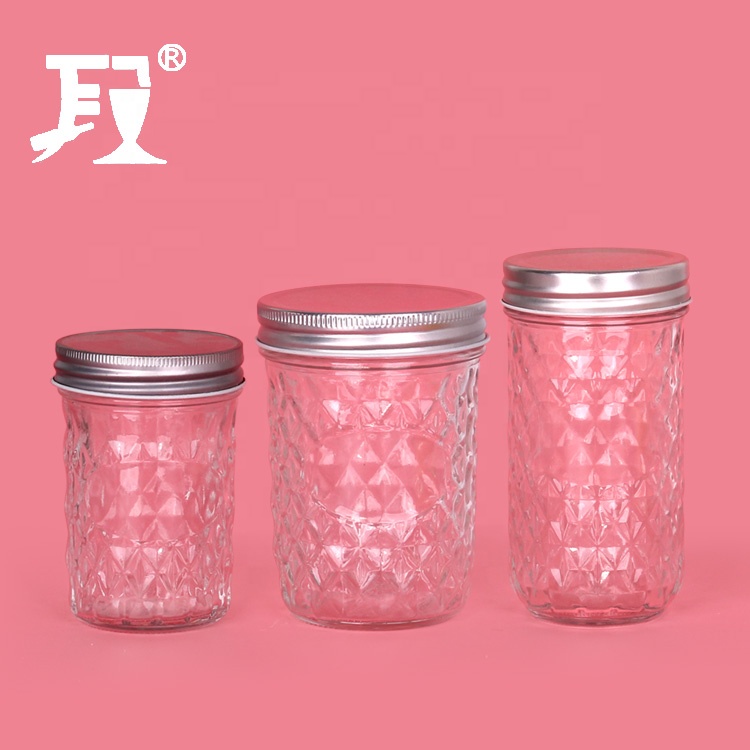 wholesale 200ml 330ml 450ml food glass storage container with lid