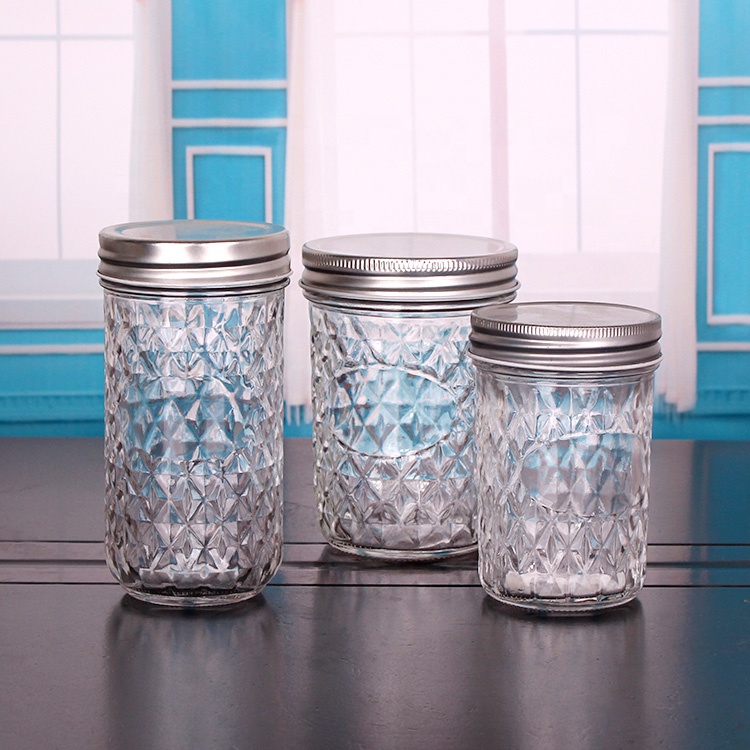 wholesale 200ml 330ml 450ml food glass storage container with lid