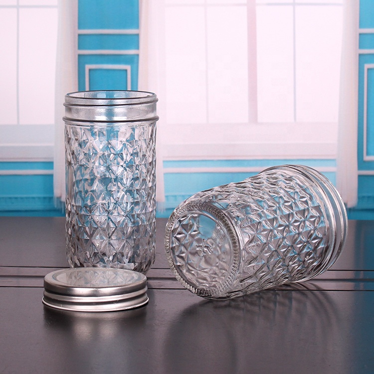 wholesale 200ml 330ml 450ml food glass storage container with lid