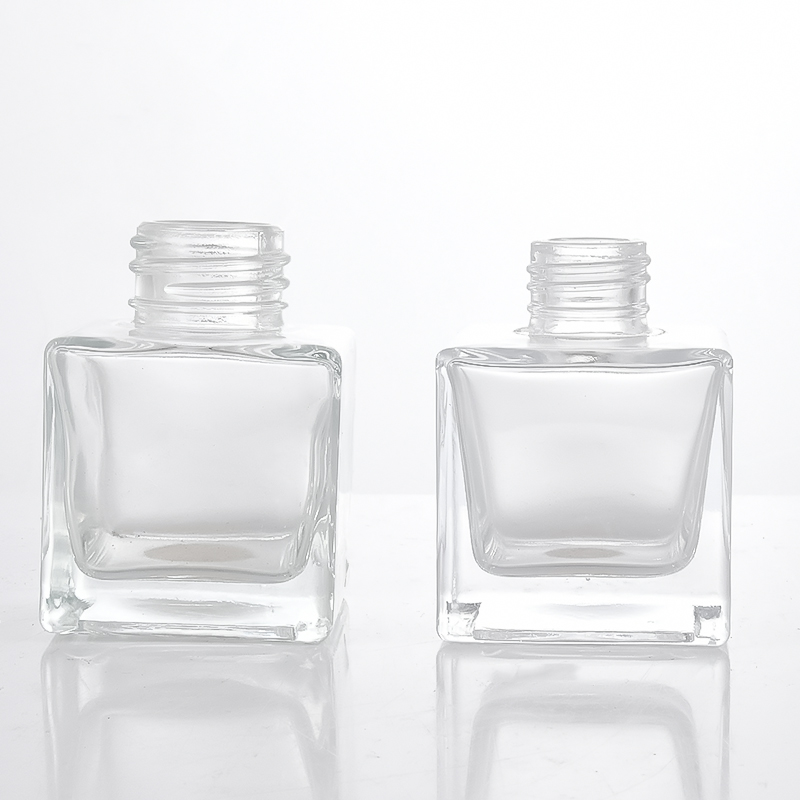 wholesale 200ml empty amber car square reed diffuser bottle glass aroma diffuser bottle with lids