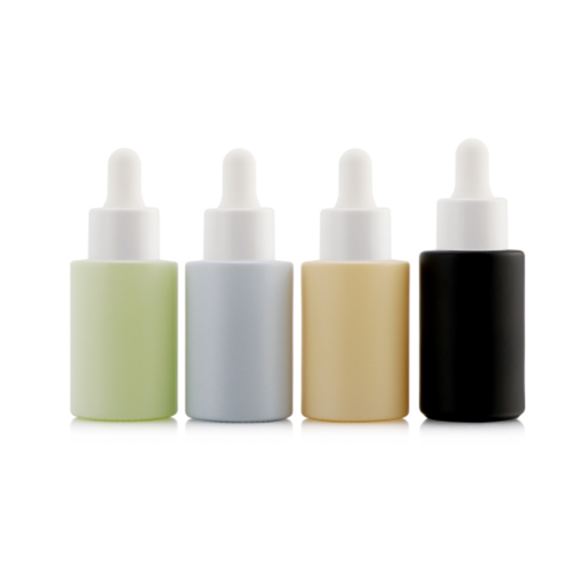 wholesale 20ml 30ml 40ml essential oil bottles amber clear frosted serum lotion cosmetic skincare packaging glass dropper bottle