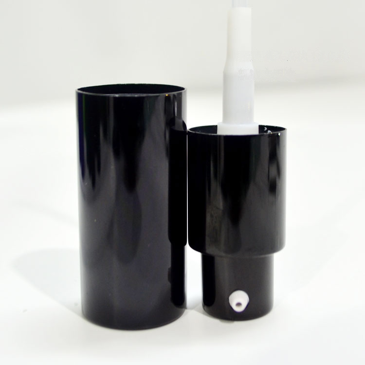 wholesale 20ml blue frost glass bottle for premium emulsion, 20 ml glass serum bottle with black pump