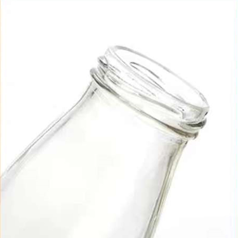 wholesale 250ml 350ml 500ml milk glass bottle with screw cap