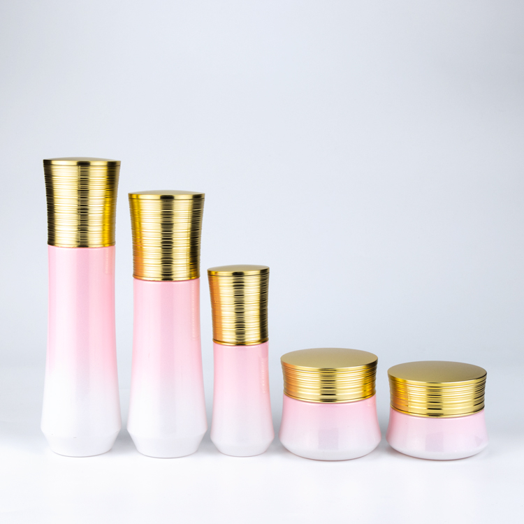 wholesale 30g 50g 40ml 100ml 120ml cosmetic glass bottle sets glass jar for skincare face cream lotion bottle