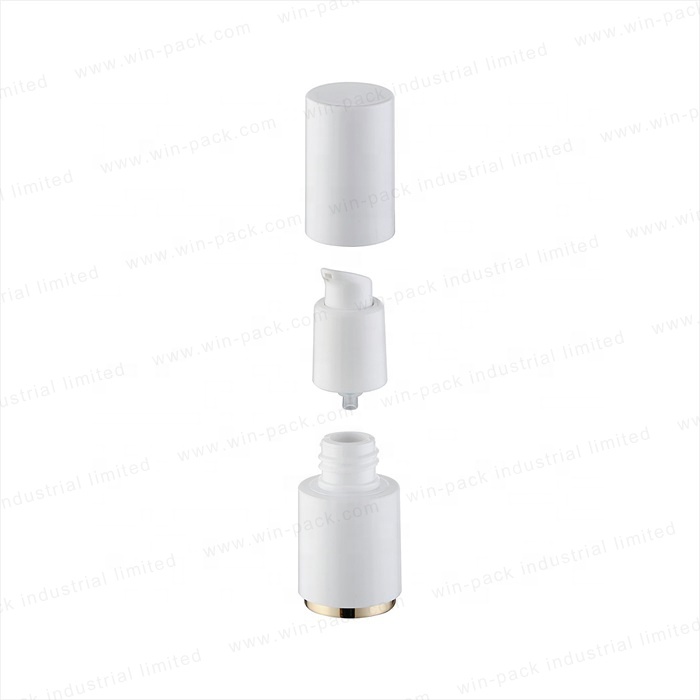 wholesale 30g 50g 40ml 100ml 120ml cosmetic white glass bottle sets glass jar for skincare face cream lotion bottle