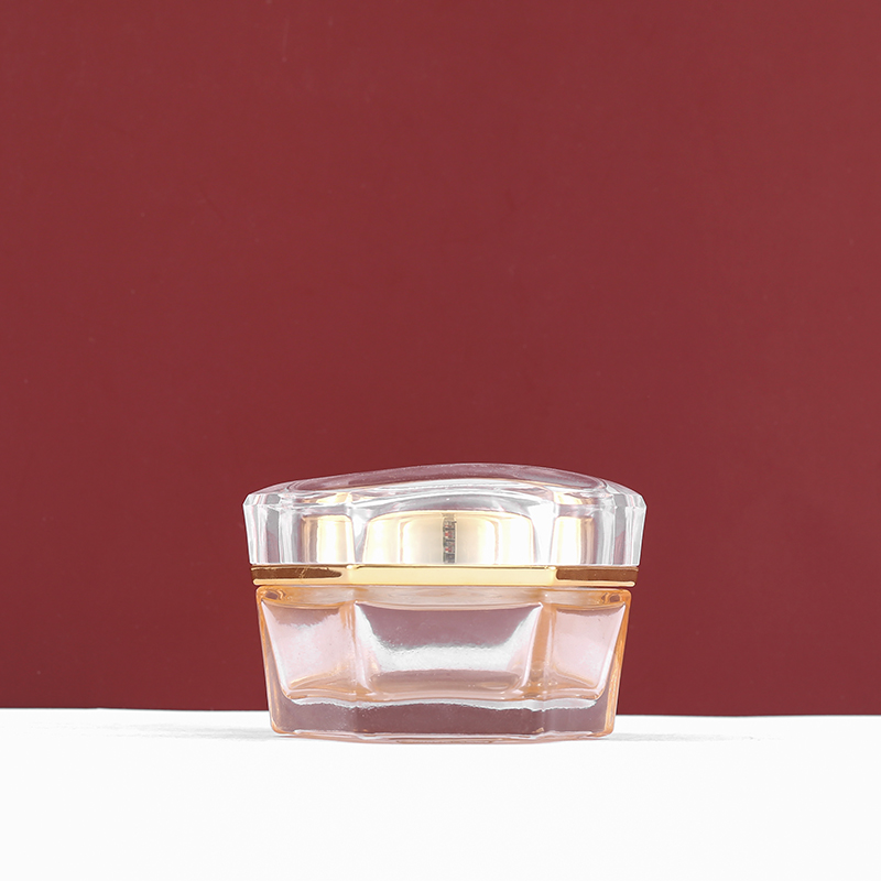 wholesale 30g 50g clear glass cosmetic jar custom cosmetic cream jar glass jars with lids