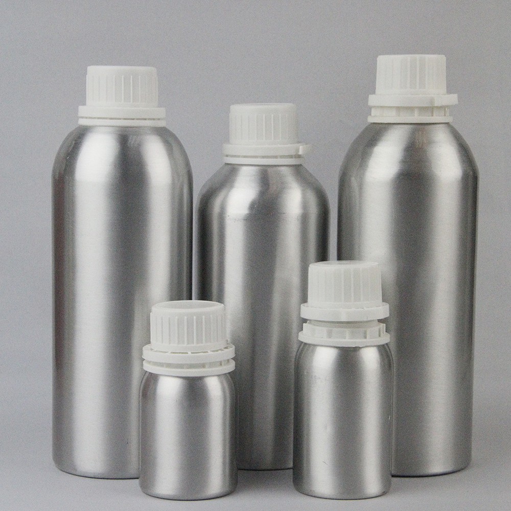 wholesale 30mL-1.2L different shapes clear colorful luxury decorative dropper empty aluminum essential oil bottle