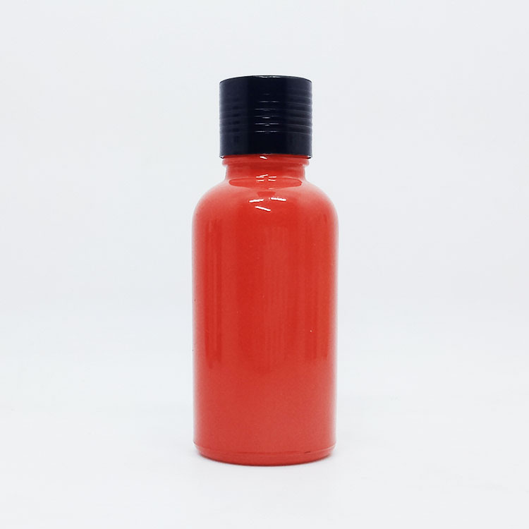wholesale 30ml 50ml yellow glass dropper bottle for essential oil cosmetic packaging bottle with bamboo screw cap