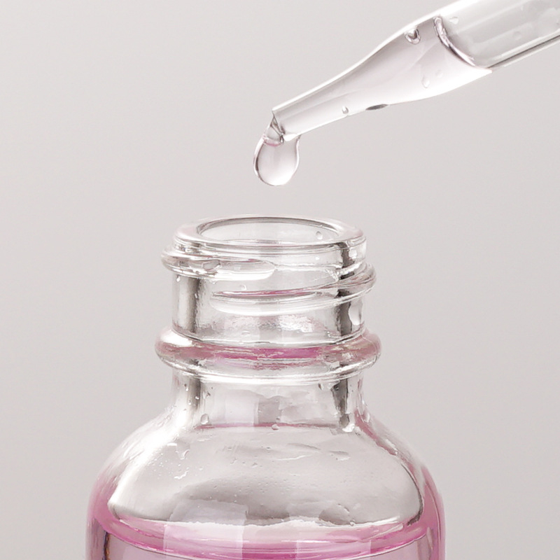 wholesale 30ml boston round bottle clear empty glass dropper bottle 1oz 2oz for essential oil