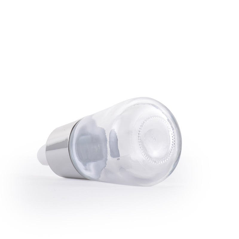 wholesale 30ml conical shape clear glass dropper bottle