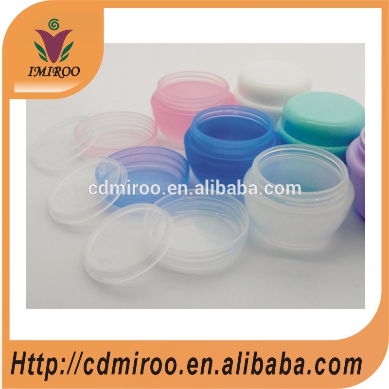 wholesale 30ml plastic mushroom cosmetics jar for cream, cosmetic jars with colors
