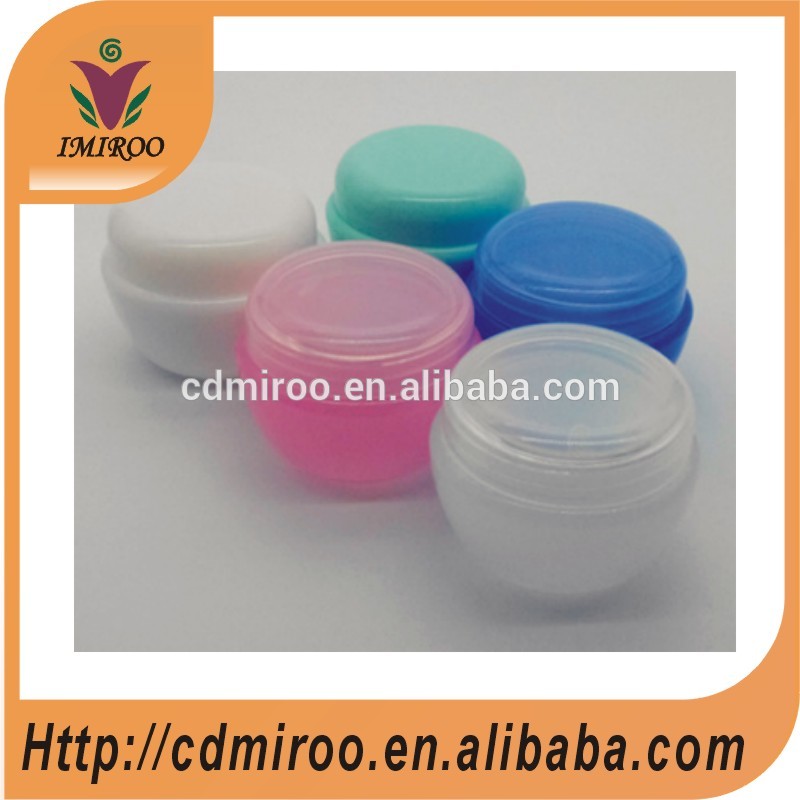 wholesale 30ml plastic mushroom cosmetics jar for cream, cosmetic jars with colors