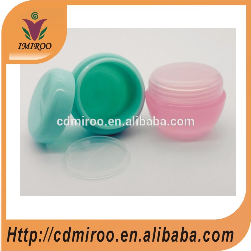 wholesale 30ml plastic mushroom cosmetics jar for cream, cosmetic jars with colors