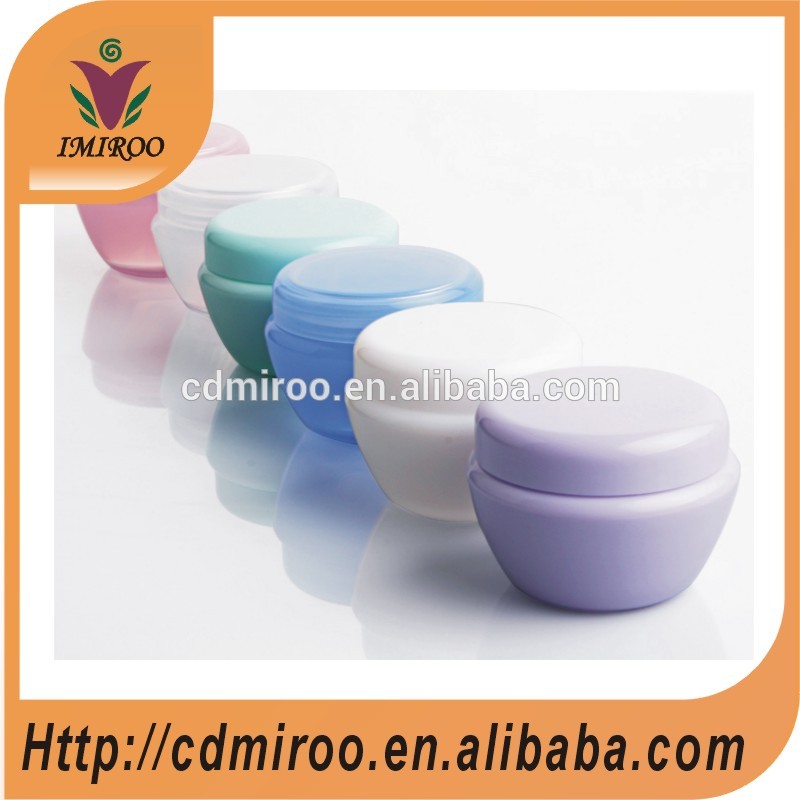 wholesale 30ml plastic mushroom cosmetics jar for cream, cosmetic jars with colors