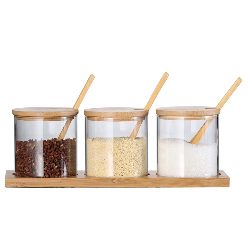 wholesale 4 oz spice jars small glass storage jars handmade with lids
