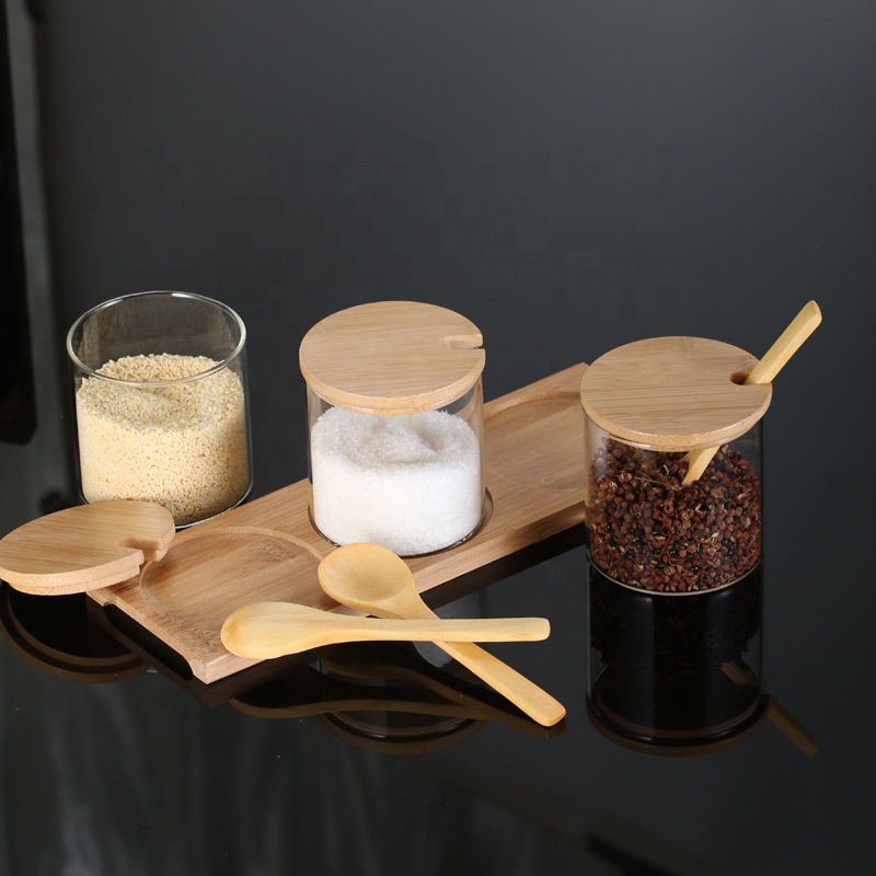 wholesale 4 oz spice jars small glass storage jars handmade with lids