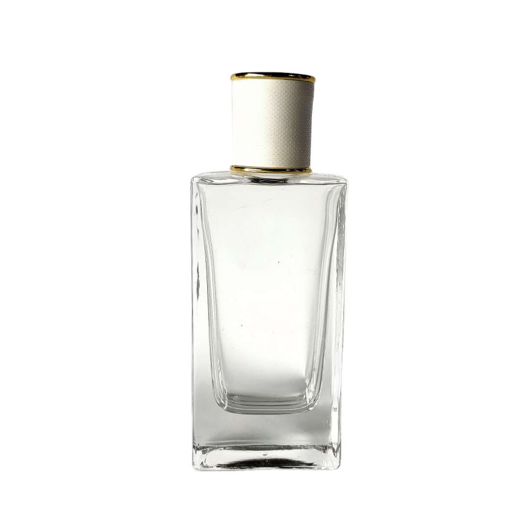 wholesale 50 ml empty square thicken bottom transparent glass perfume spray bottles