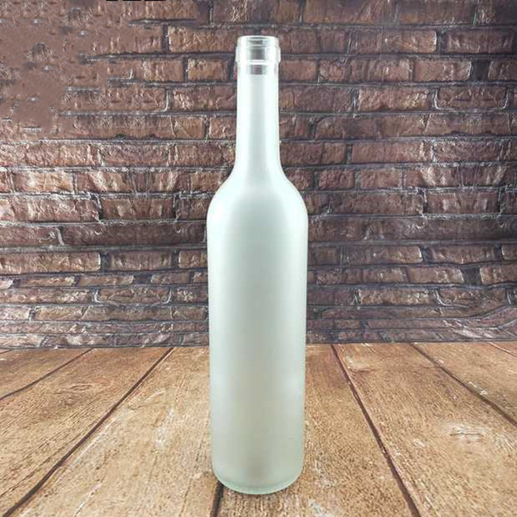 wholesale 500ml 750ml empty bordeaux shape glass wine bottle