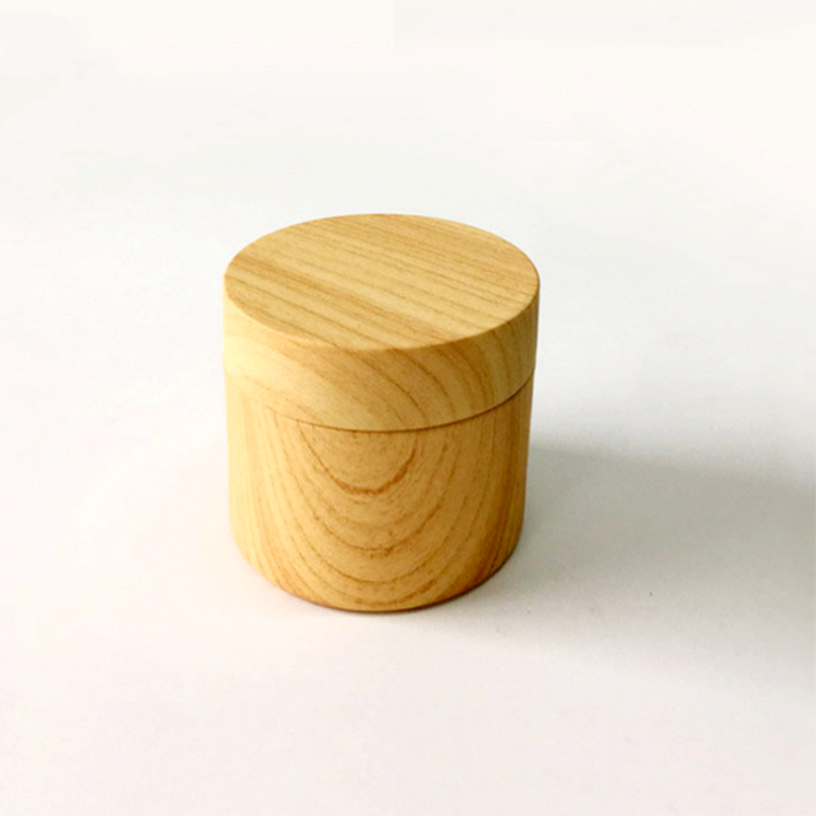 wholesale 50ml 100ml cream cosmetic bamboo jar with bamboo lid