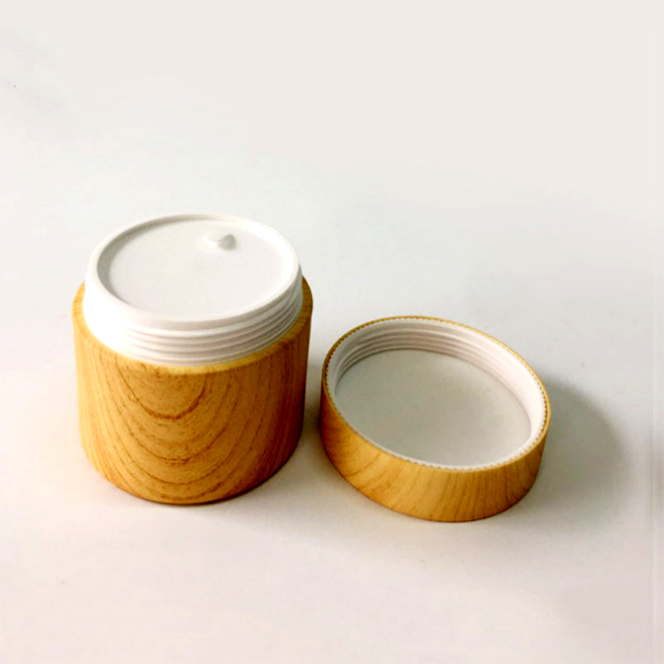 wholesale 50ml 100ml cream cosmetic bamboo jar with bamboo lid