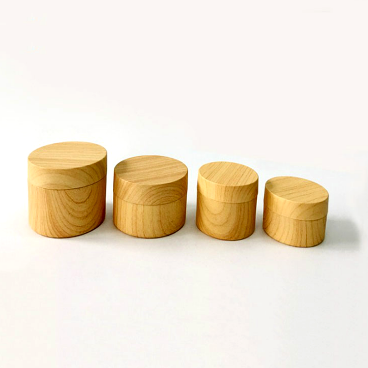 wholesale 50ml 100ml cream cosmetic bamboo jar with bamboo lid