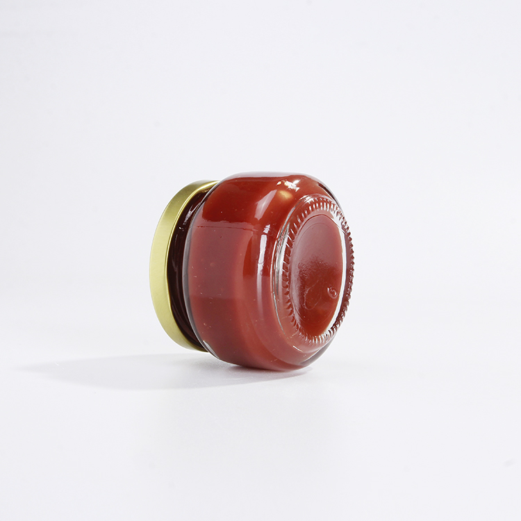 wholesale 50ml wide mouth glass jars mini honey bee jam cream bottles sealed jars with lids for sale