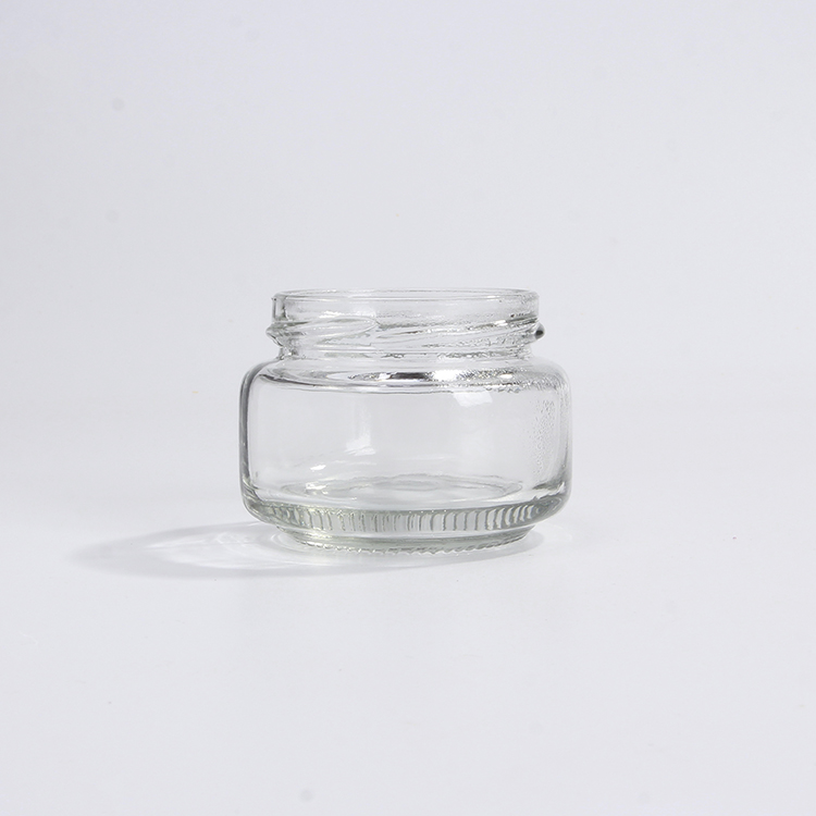 wholesale 50ml wide mouth glass jars mini honey bee jam cream bottles sealed jars with lids for sale