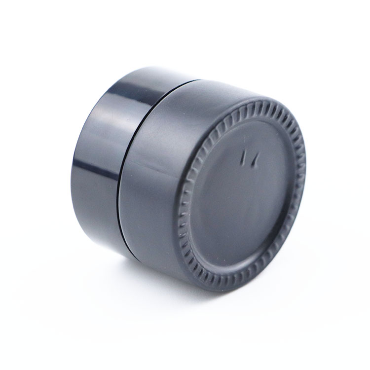 wholesale 5g 10g 15g 20g 30g 50g 100g cream glass jar glass matte black cosmetic jar with black uv cap