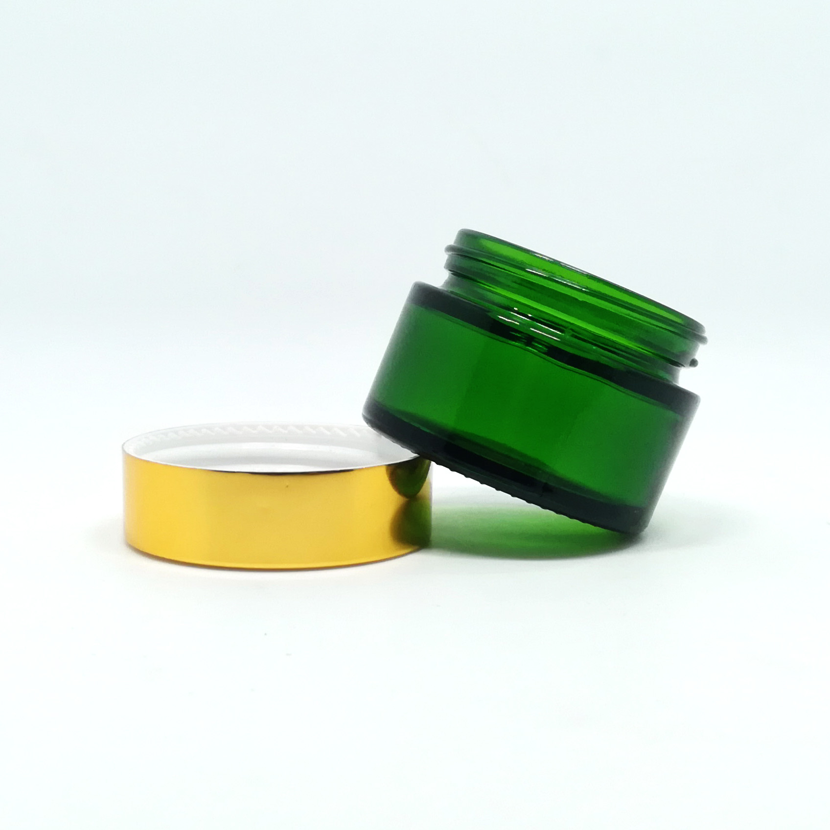 wholesale 5g 10g 15g 20g 30g 50g 60g clear frosted glass cosmetic packaging skincare cream jars with bamboo lids round jars