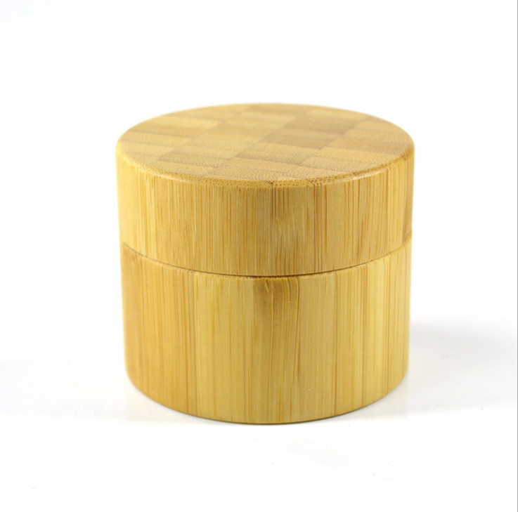 wholesale 5g 10g 15g 30g 50g 100g 150g 200g 250g empty skincare body cream jars with bamboo lid