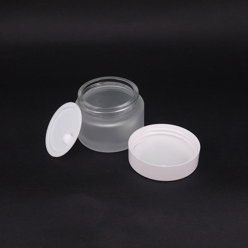 wholesale 5g 10g 20g 30g 50g 100g frost clear round cosmetic skin care cream glass jar