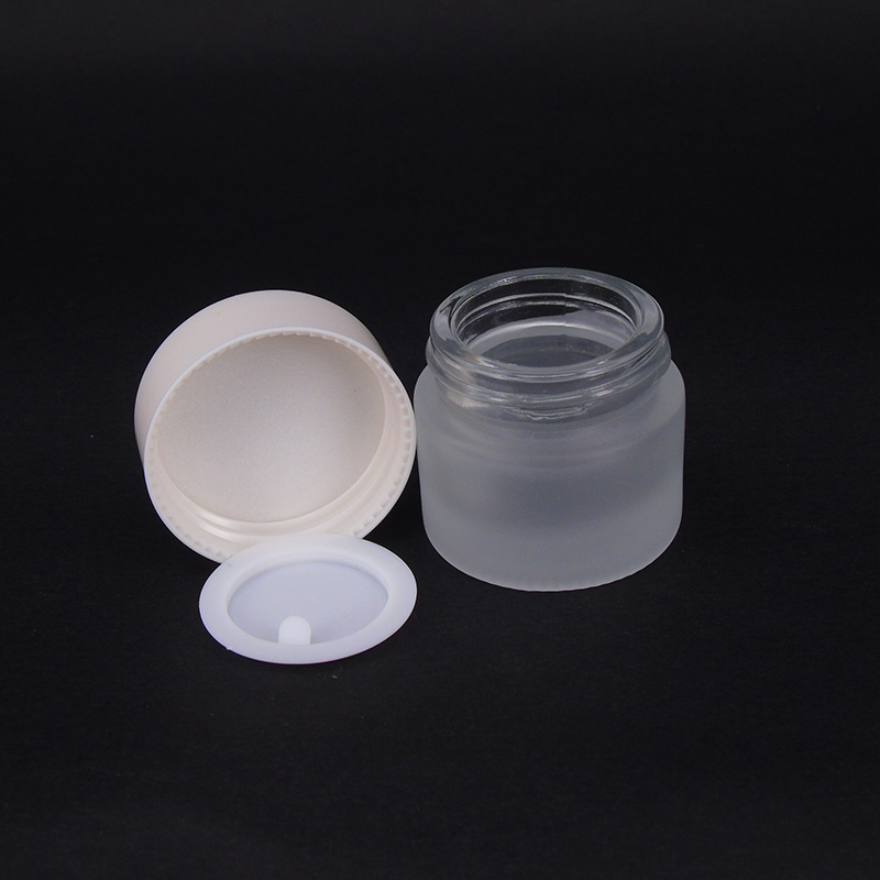 wholesale 5g 10g 20g 30g 50g 100g frost clear round cosmetic skin care cream glass jar