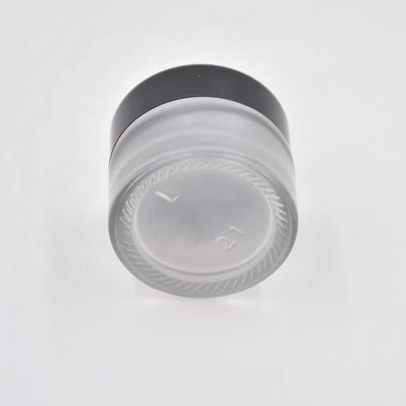 wholesale 5g 10g 20g 30g 50g frosted round screw top body lotion containers eye cream skin care cream jar cosmetic glass jar